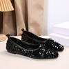 Damen Bling Ballerinas Schuhe Lässige Walking Slipper Frühling Neu Spitzschuh Sneaker Damen Weiblich Mode Marke Kleiderschuhe für Damen