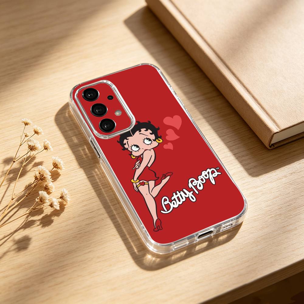 Betty HOT Boop Phone Case For Samsung S25,24,21,22,23,30,Ultra,20,Plus,Fe,Lite,Note Transparent Cover