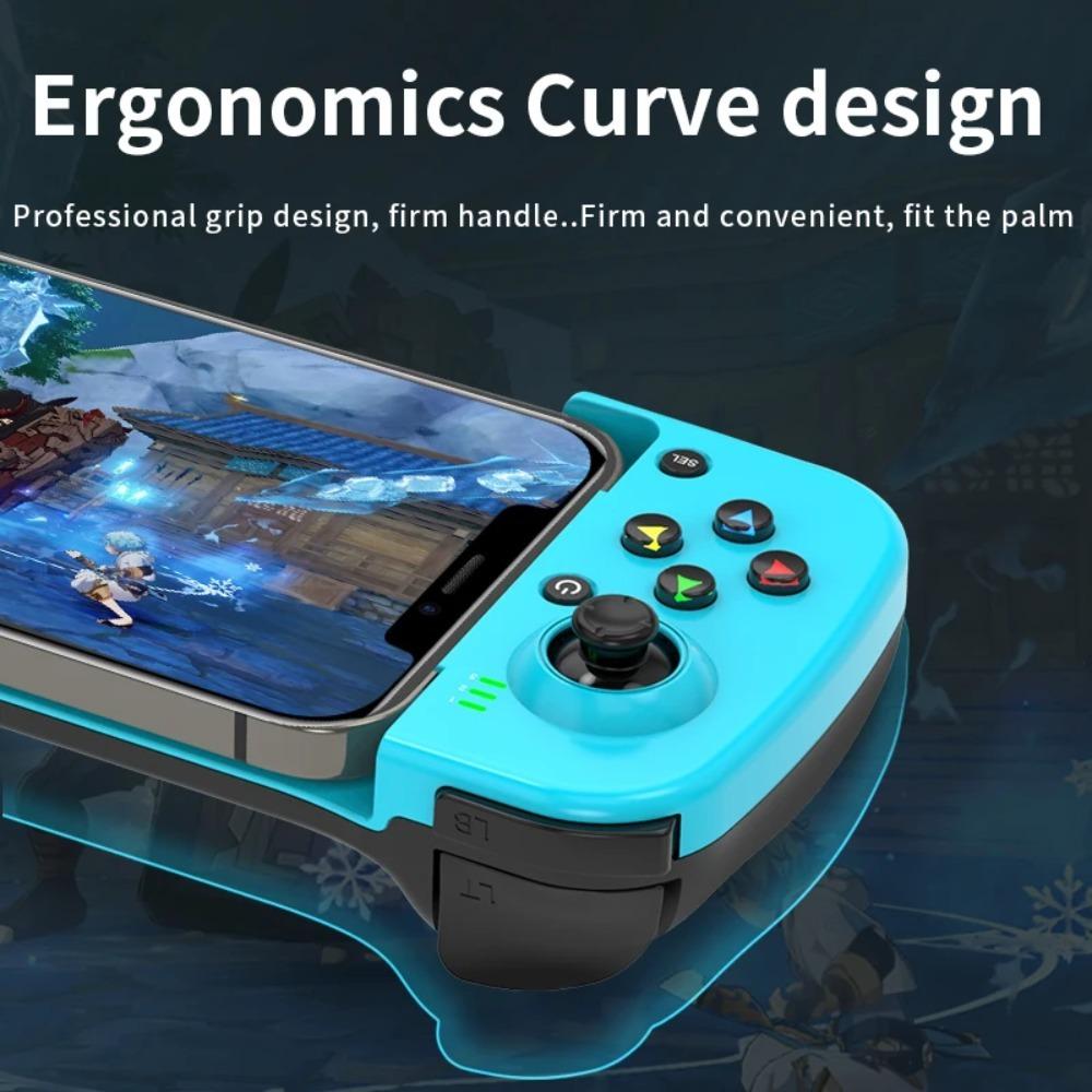 Cell Phone Gamepad with Expandable Game Controller Support for Android/iOS/Hongmeng Mobile Game Controllers Ergonomic GamePad