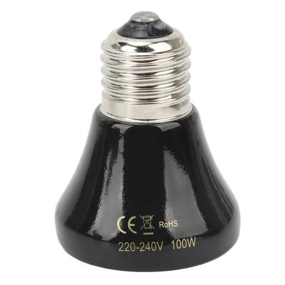 Ceramic Reptile Heat Lamp Bulb Mini Infrared Heat Ceramic Amphibian Heating Lamp for Lizards Reptiles 220V‑240V