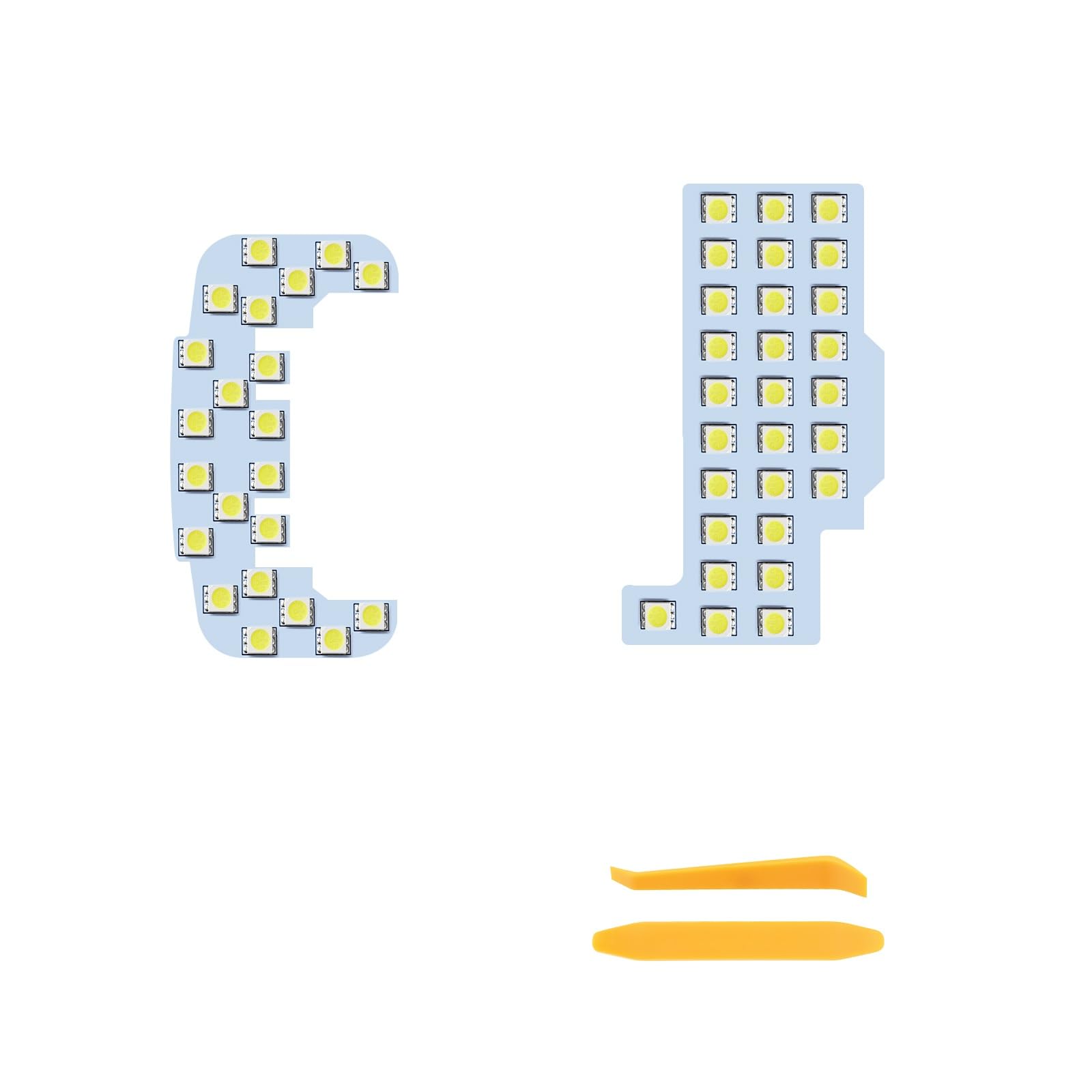 

Zealsun Светодиодная лампа для салона Every Wagon DA17W DA64W, специально разработанная для интерьера, 6000K, оригинальное освещение салона на заказ, без модификаций, простая установка белый