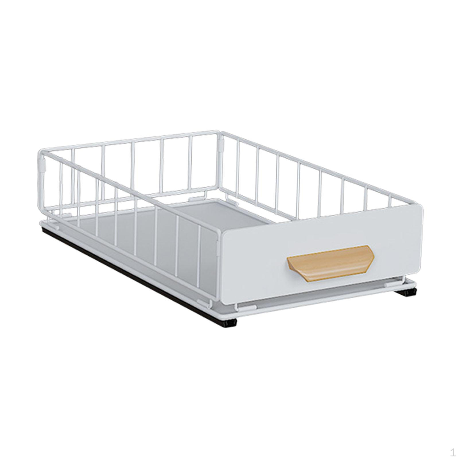 

Выдвижной шкаф-органайзер с направляющей планкой, выдвижной ящик, полка для хранения вещей 45cmx24cmx6cm