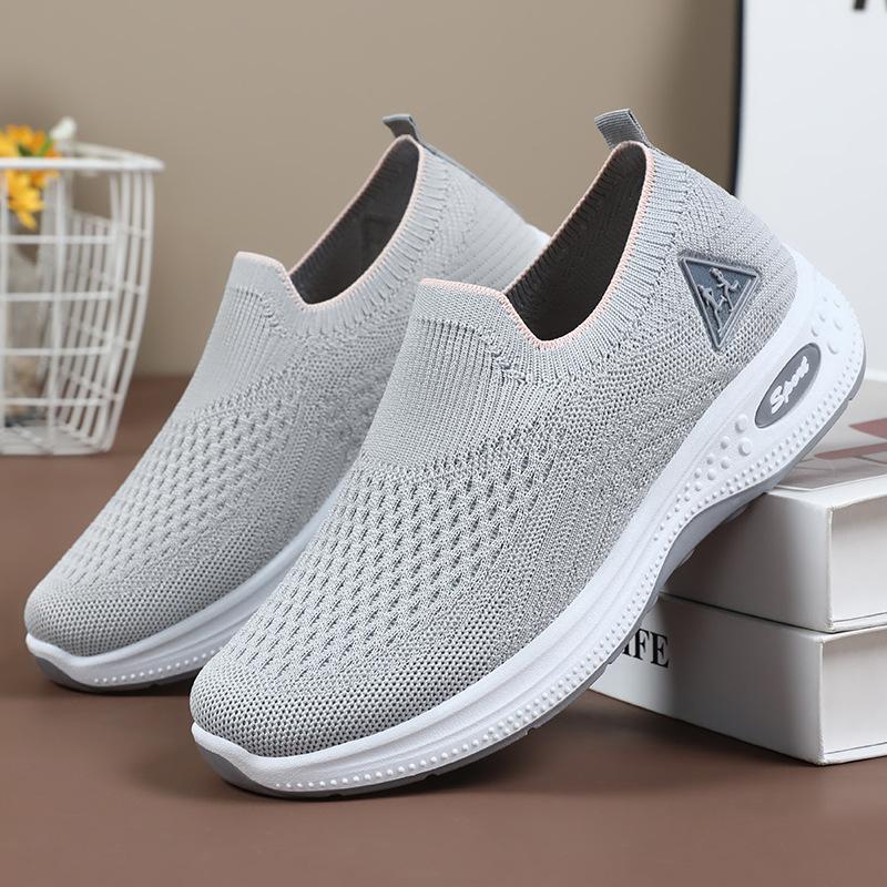 New Women's Non-slip Non-tired Feet Anti-odor Walking Casual Sneakers - Breathable Mesh Soft Sole Design Fashionable and Comfortable