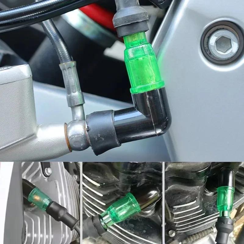 Universal Waterproof  Motorcycle Spark Plug Cap Flashing Spark Plug Cap Dustproof Motorcycle Modification Repair Accessories