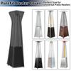 Pyramide Heaterhoes 420D Heavy Duty Waterdicht Winddicht Beschermer Buiten Staande Terrasverwarmerhoes Voor Gazon Dek Tan Tuin