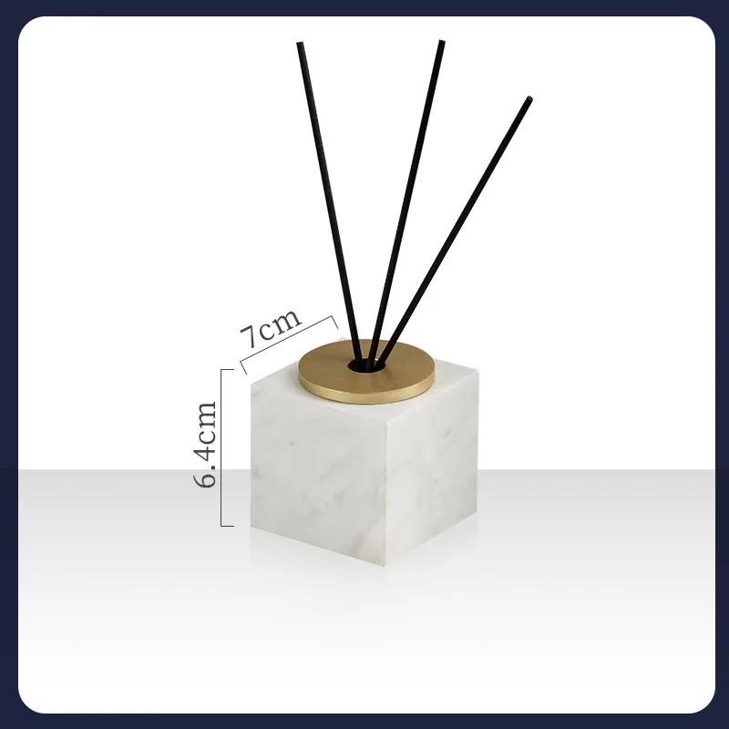 Mramorová aromaterapeutická láhev High-end hotelový pokoj Koupelna Nádoba na parfém Láhev Koupelnová dekorace Láhev s aroma difuzérem