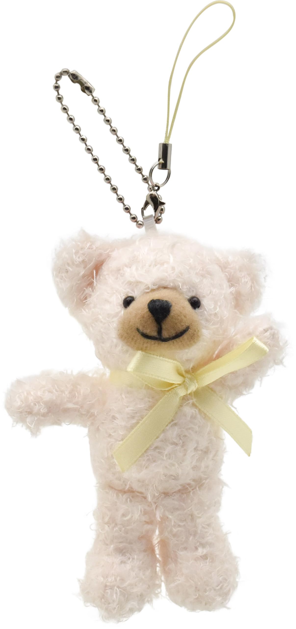 

[Kanaru] L5870831 Cuppy Bear Strap Key Chain Sand Beige