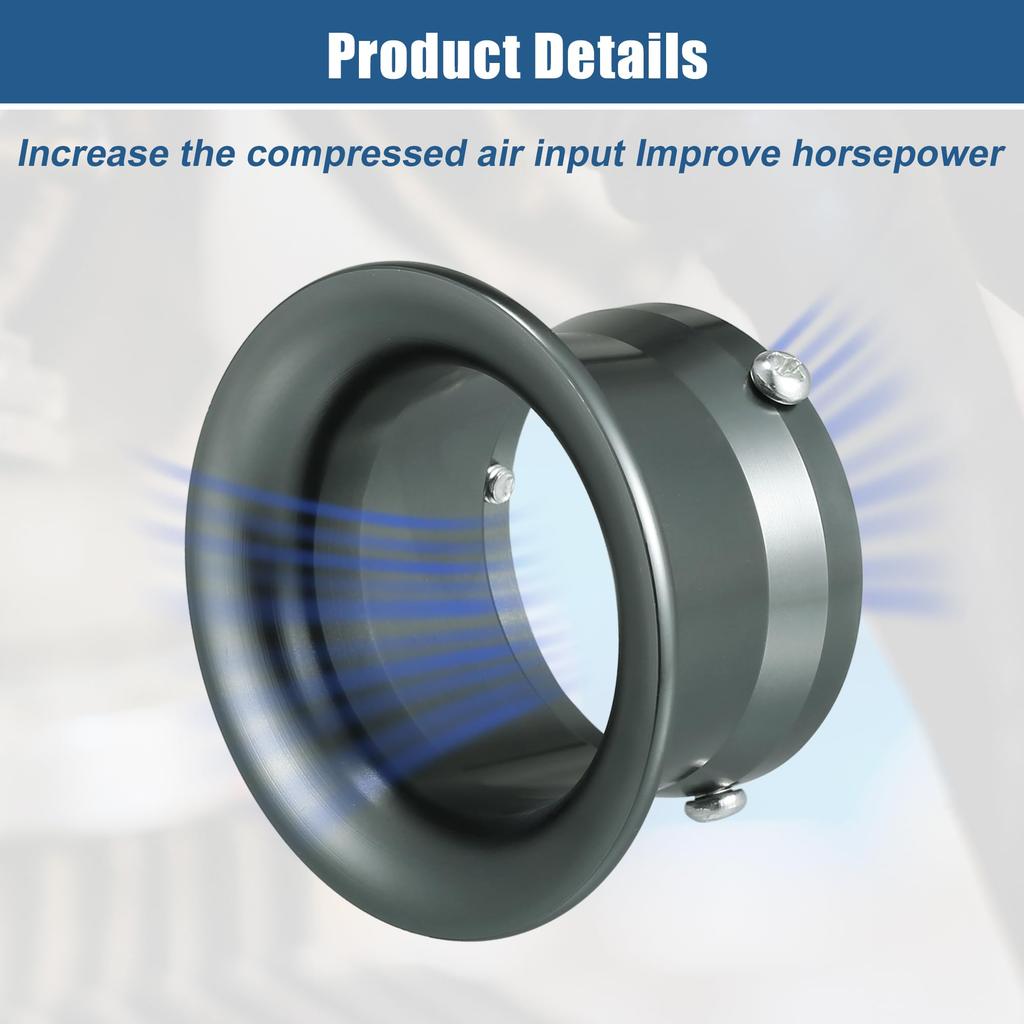 X AUTOHAUX 55mm 2.17" Velocity Stack Motorcycle Carburetor Air Filter Cab Funnel Trumpet Air
