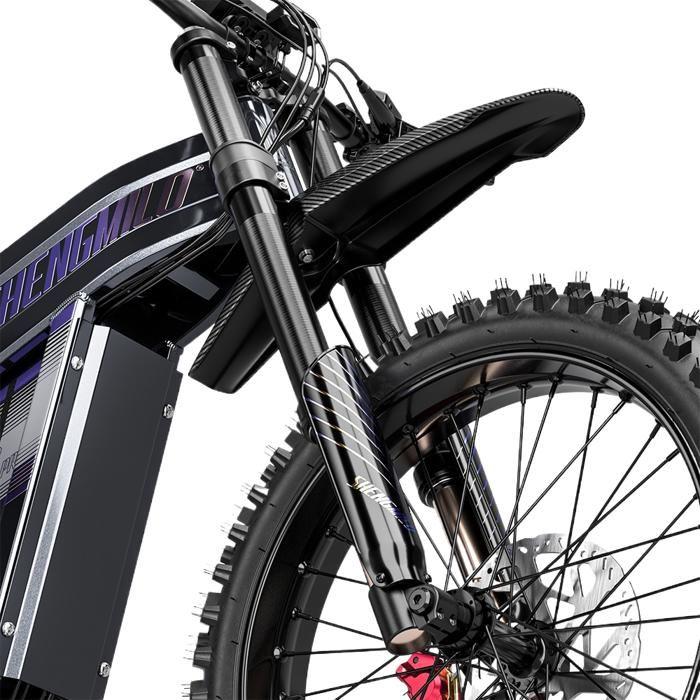 Bicicletta elettrica da fuoristrada - Shengmilo S900 - 3000W - 19"*2.75" fatbike bicicletta elettrica - Batteria 60V35Ah - 65Km/h - Nero