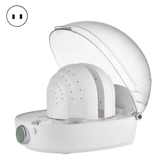 

Hat Wig Care Steamer Powerful Cleaning Drying & Sanitizing Machine with Adjustable Modes 200ml Tank Multifunctional Hat Dryer for Helmets Costume US Plug білий