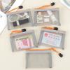 Zipper Credit Card ID Bag Lipstick Pouch Data Line Key Earphone Organizer Mini Clear Nylon Mesh Zipper Coin Purse Cute Wallet