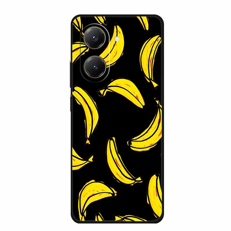 Black Silicone Case For Xiaomi Poco X7 Pro M7 4G Plus Case Cartoon Soft TPU Back Cover For Poco C71 Redmi A5 4G Phone Case C 71