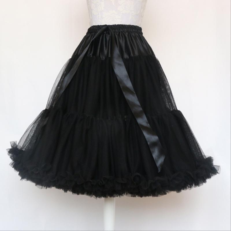 Adult Puff Skirt - Super Puffy Cosplay Crinoline Mesh, Soft Girl Lolita Princess Dress