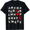 Teacher Valentines Shirt ABC Alphabet Shirt For Men Women Cotton Men T Shirt