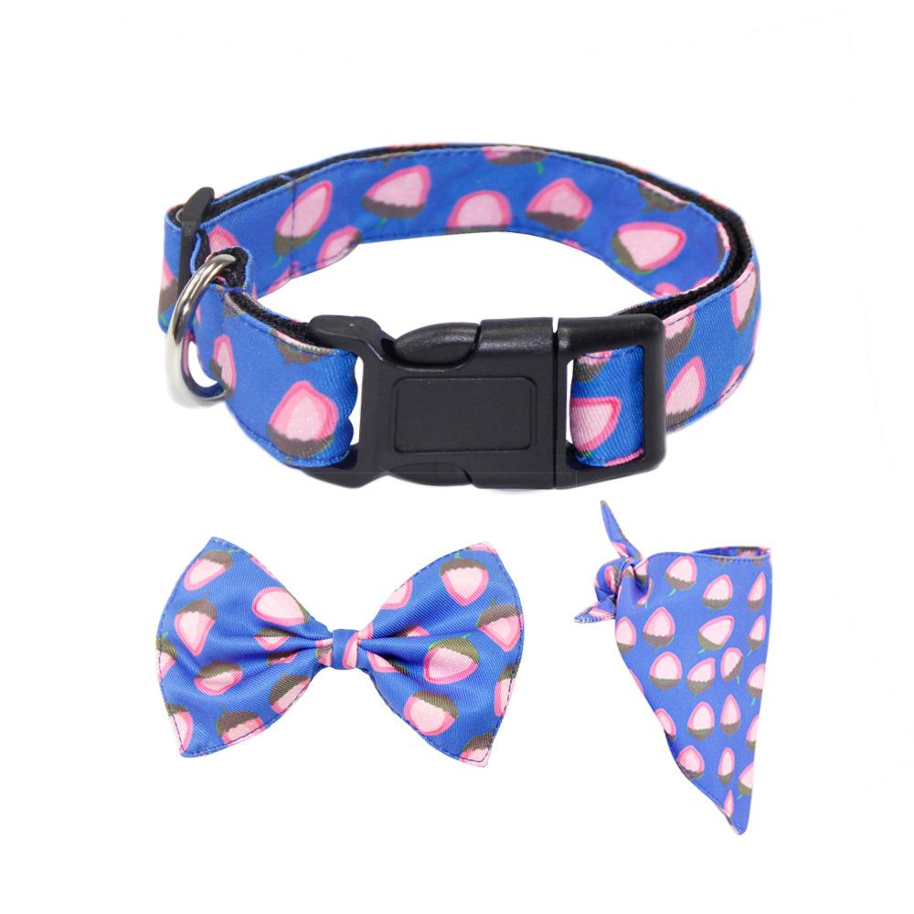 

Pet it, pet collar decoration, bow dog jewelry, small dog neck ring, bow tie, saliva towel set. S(20-38CM)