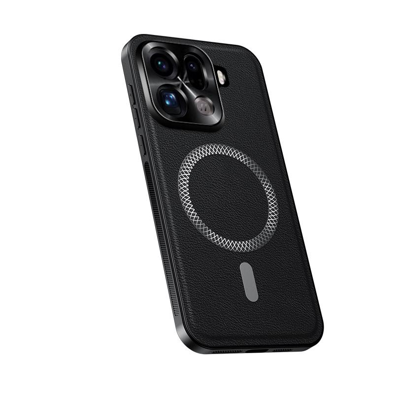 Case For Find X9 Pro Sheepskin Leather Magnetic Wireless Charging Case For OPPO Find X9 X9Pro Phone Shockproof Protect Cover
