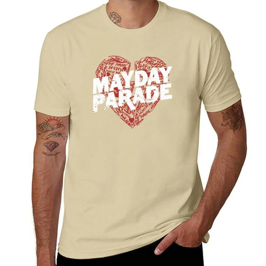 heart art mayday parade logo T-Shirt vintage tees vintage graphic tee workout shirts for men