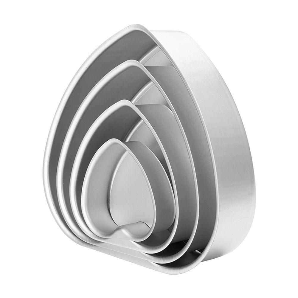 Husholdning Hjem&Kjøkken Cheesecake Bakeform Kakebrett Anodisert Aluminium Hjerteformet Kakeform