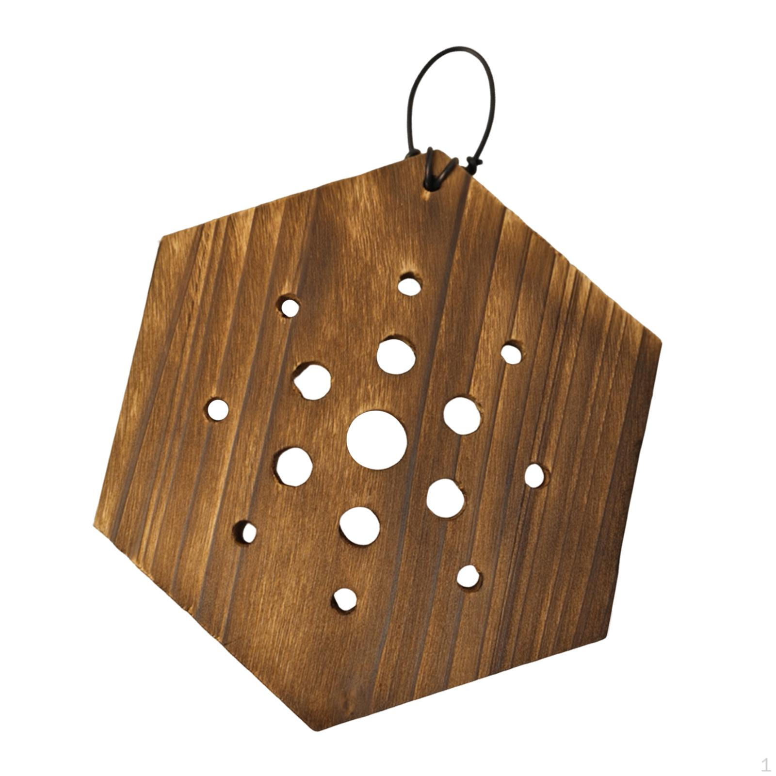 

Подставка для папоротника, Деревянная рама для комнатного садоводства, Легкий аксессуар, Универсальное подвесное кашпо Hexagonal