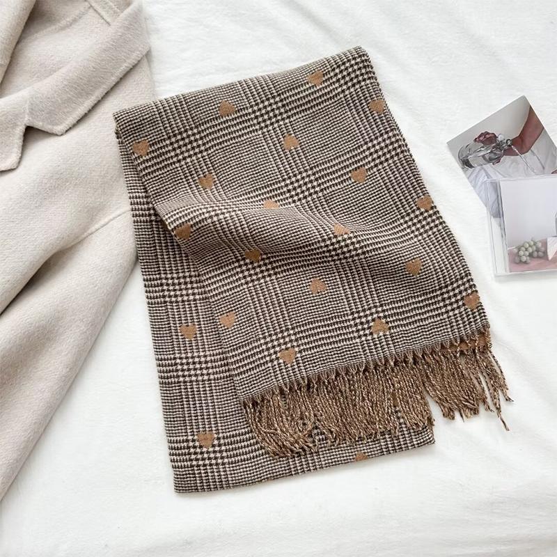Women Winter Cashmere Scarf  Plaid Pashmina Luxury Bohemia Shawls And Wraps Bufanda Hijab Stoles Echarpe Warm Blanket