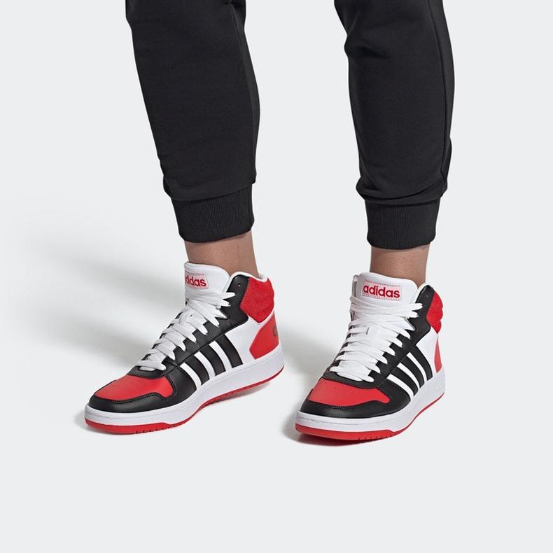 Adidas Neo Hoops 2.0 Mid Slip Resistant Durable High Top Skate Shoes Men Sneakers Black FV2730