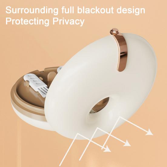 Yousheng Doughnut Retainer Case with Hook Cleaning Brush Double Layers Portable Invisible Brace Storage Box Mouth Guard Denture Dental Aligner