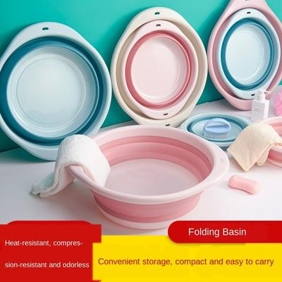 Multi-Purpose Foldable Wash Basin Portable Hanging Washbasin Collapsible Folding Bathroom Bucket Laundry Tub