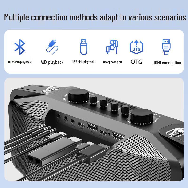 Philips TAX5409 Portable Outdoor Bluetooth Karaoke Speaker