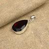 Beauteous Red Garnet Gemstone Handmade 925 Solid Sterling Silver Jewelry Lovely Pendant For Her