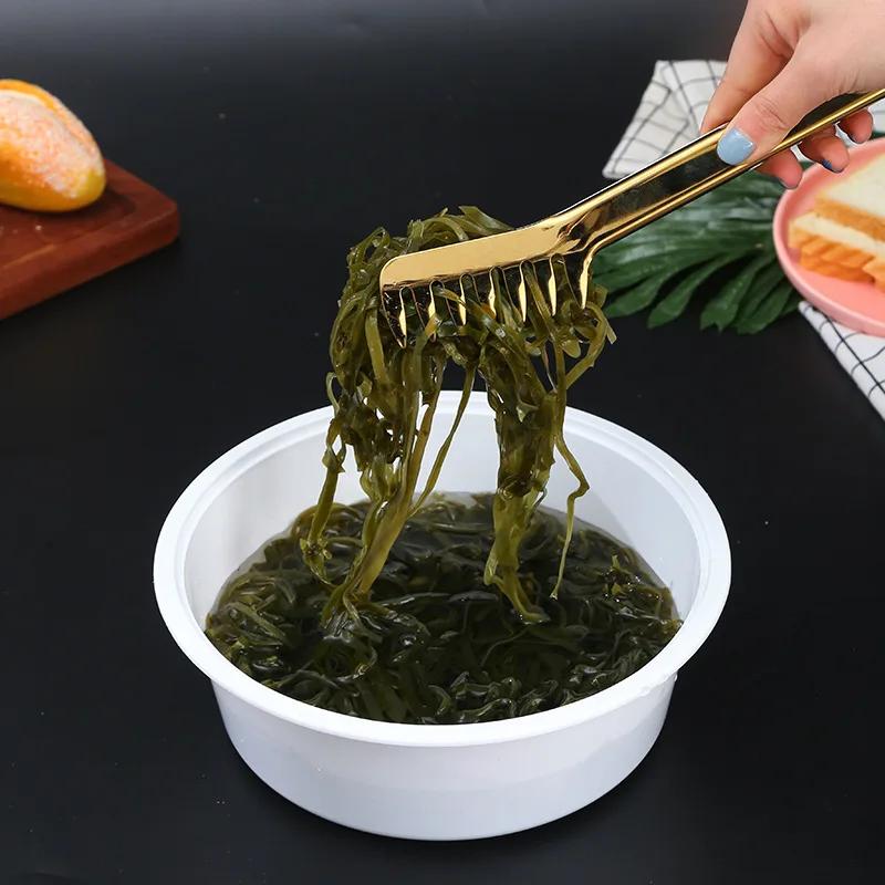 10-Styles Gold BBQ Food Tongs Stainless Steel Food Clip Cake Bread Grill Clamp Sugar Clip Ice Clip Utensils Kitchen Accessories