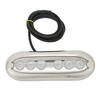 12V to 24V Boat Underwater Light 6 LED Lamp Beads IP68 Waterproof Strong Sealing for Ships Yachts Motorboats Blue Light