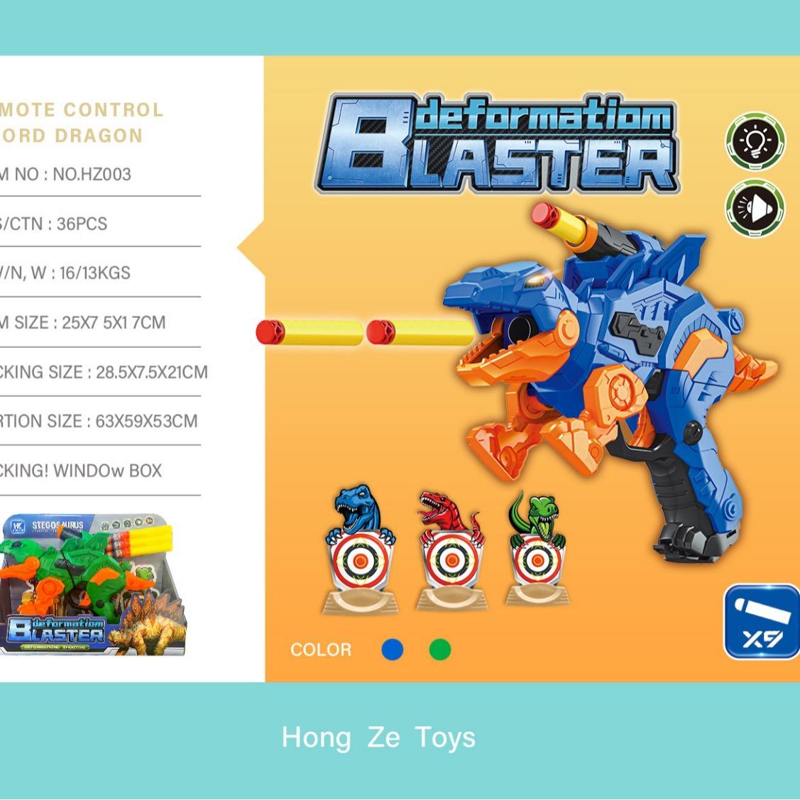 

Дробовик Деформированный Тираннозавр Рекс Легкий Мягкий Дробовик Электрический Пистолет Мягкий Дробовик EVA Детский Подарок На День Рождения синий/зелёный