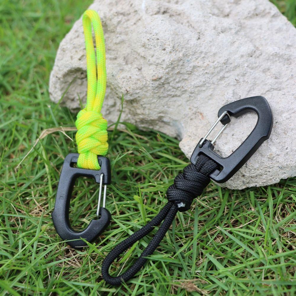 1Pcs Schlüssel Ring Schlüssel Lanyard Outdoor Camping Geflecht Seil Multifunktions Regenschirm Seil Haken