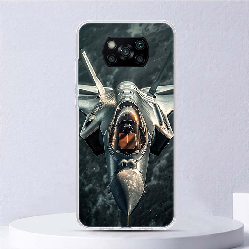 Aircraft Airplane Cool Soft Case For Xiaomi Poco X7 X6 X5 X4 X3 Nfc F7 Ultra F6 F5 Pro Phone Cover F4 Gt F3 M5S M4 M3 M5 M6 Coqu