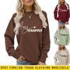 Independent Station Simple Letter Women's Autumn and Winter Crew Neck Sweater Long Sleeve