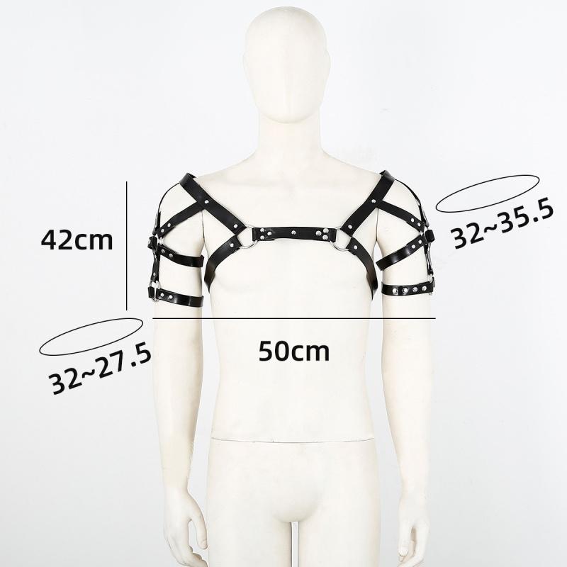 Eksotiske kostymer Bondage-hette med avtakbar parykk Sexy erotisk tilbehør Klubbfest Rollespill Bryststropp Voksenspill Sexleketøy