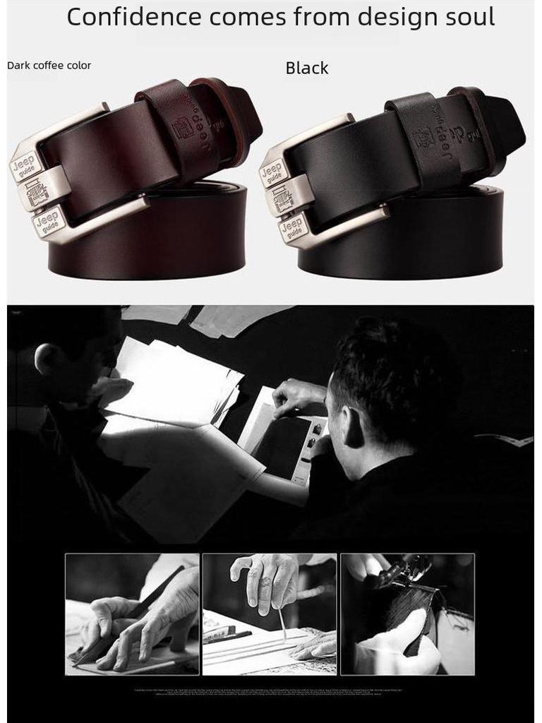 Men's Korean-Style Retro Belt - Strong, Wear-Resistant, Luxury High-End Fashion for Young Professionals
