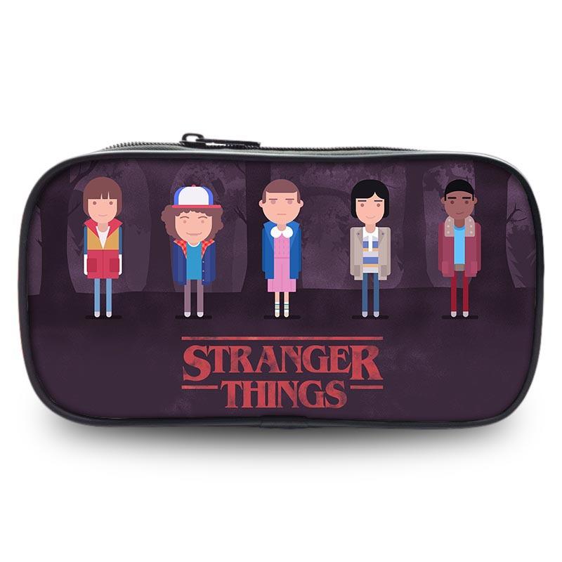 Stranger Things Student Pencil Case Large Capacity Single Layer Stationery Box Stationery Bag Storage Bag Environmentally Friendly And Portable