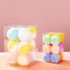 12-Piece Plush Ball for Cat Toys Interactive Playing Quiet Balls 1.8 1.2 Inches Colorful for Cat Pom Pom Ball for Indoor