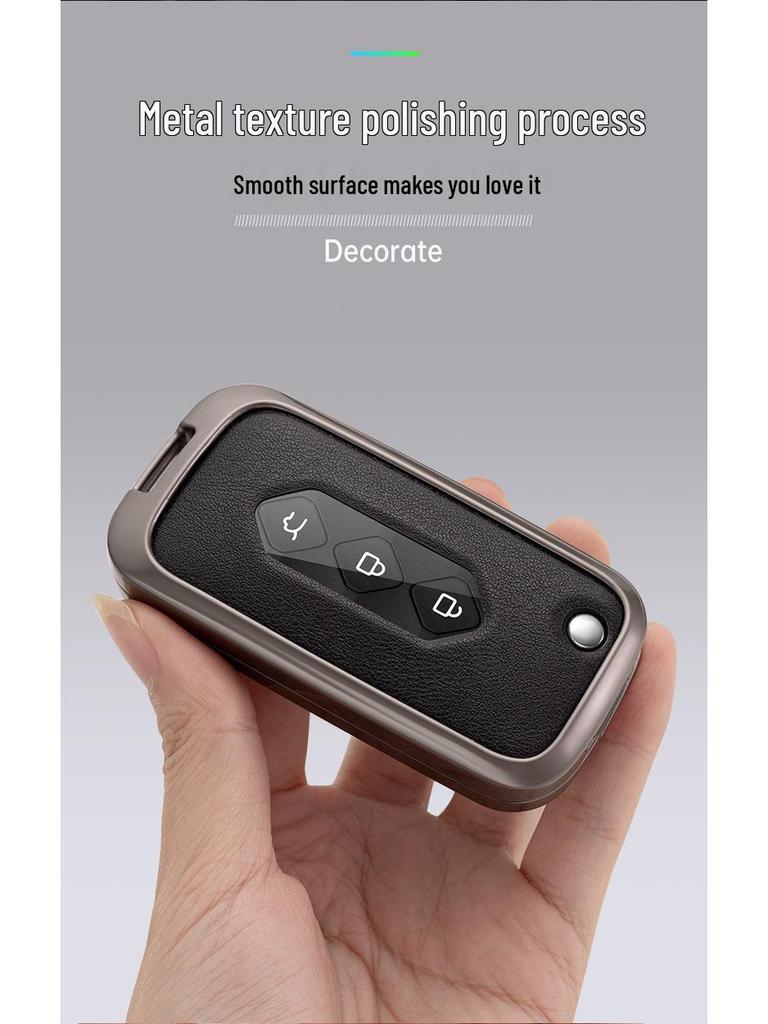 Wuling Xingchen 2022 Key Cover for Jiachen Xingyao Edition – Folding Metal Car Key Shell