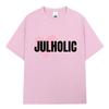 Svart Oversized Fransk Rapper Jul Stade de France 2026 Rösta Jul Dubbelsidig Tour Dam Och Herr T-shirts