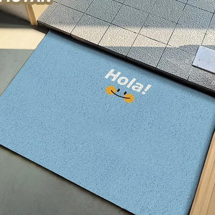 

Simple Solid Color Door Mat Dirt Resistant Foot Mat for Entrance Foyer, Dust Removal for Entrance Door Floor Mat Buffer Door Mat 30X50cm