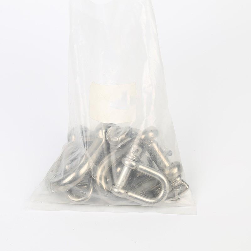1/2PCS M4/5/6/8/10/12/14 304 Stainless Steel D-type Shackle Bow U-type High-Strength Lifting Ring Buckle Connection Fixed Chain