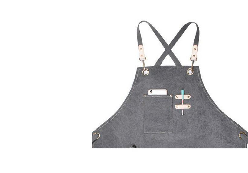 Art Studio Cross-Border Long Smock Apron, Oil & Watercolor Painting Canvas Apron