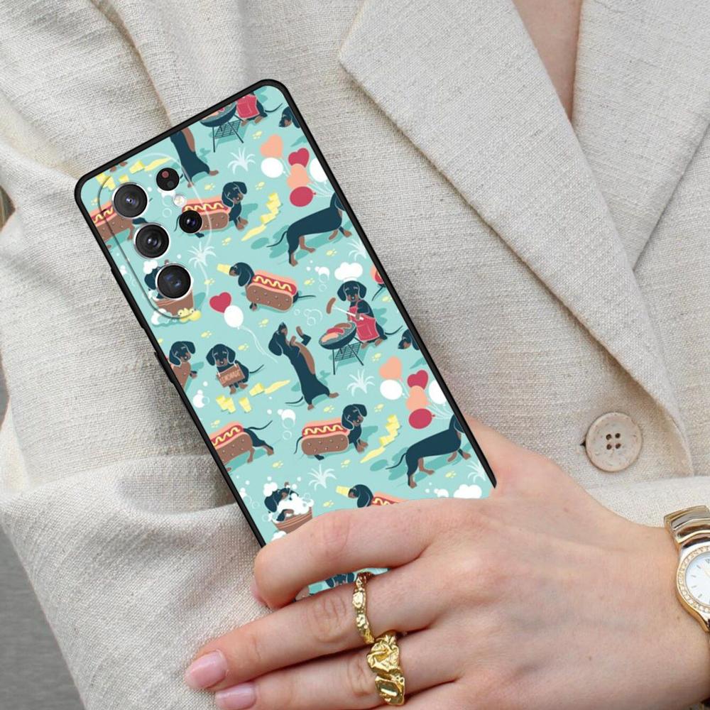 Dachshund Sausage Dog Cell Phone Case for Samsung Galaxy S26 Ultra S25 S24 S23 S22 S21 S20 Note10 Cover