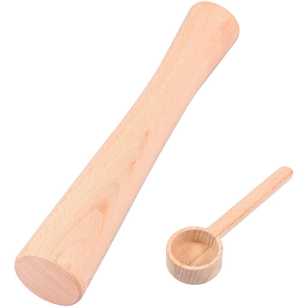 12 Inch Kimchee Pounder Tamper Wood Vegetable Fermentation Tamper Wooden Pickle Pounder Sauerkraut Pounder Rod for Fermentation