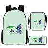 Lilo Unisex Kids Backpack Set Waterproof Oxford School Activities Outdoor