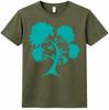Floral Tree T Shirt Botanical Nature Tree Silhouette Graphic Tee