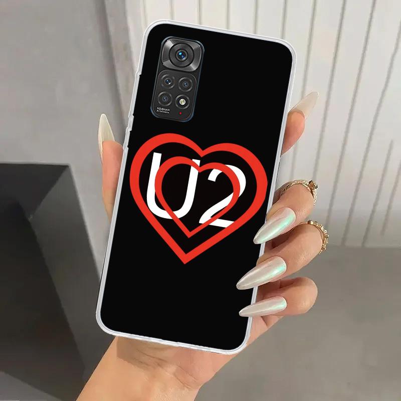 

Band U-U2 Rock Phone Case for Xiaomi Redmi Note 15 14 14S 13 12S 12 Pro 11S 11 Plus 11T 11E 10S Soft Funda Print Shell Redmi Not Redmi Note 12 Pro 5G