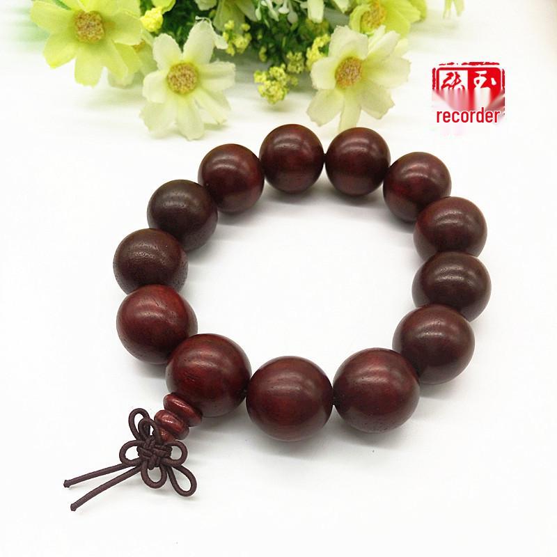 Red Rosewood Prayer Beads Bracelet - Clearance Special